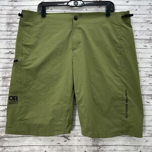 Outdoor Research Freewheel MTB Ride Shorts Men's 38 Green Bike Cargo Nylon